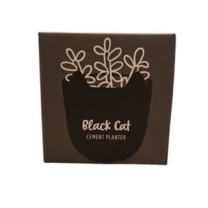 CAT LADY BOX SUBSCRIPTION BLACK CAT SMALL PLANTER.